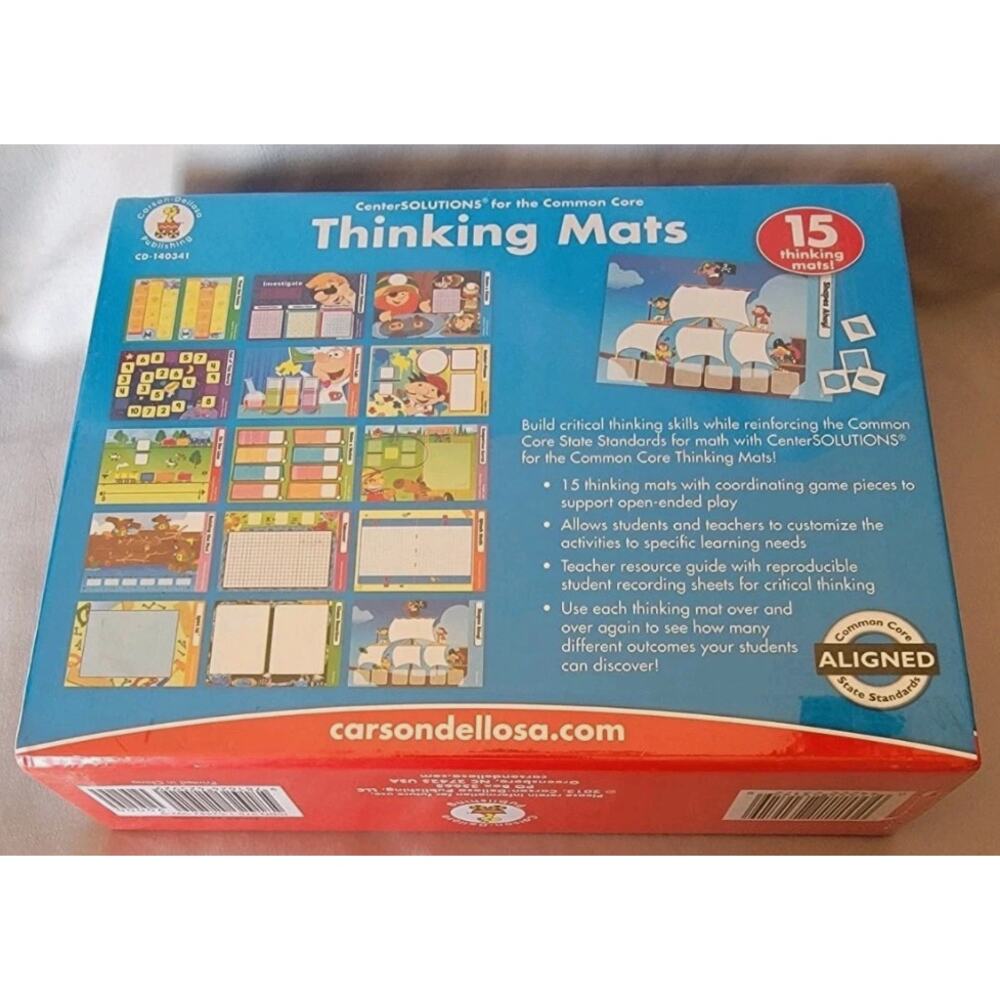 Carson-Dellosa Thinking Mats Grade 3 Math Common Core Educational Tool Learning - Picture 2 of 7